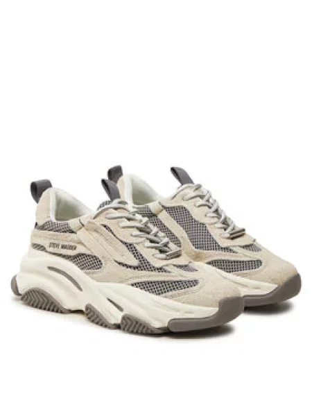 STEVE MADDEN Tenisky POSSESSION / tmavě šedá béžová