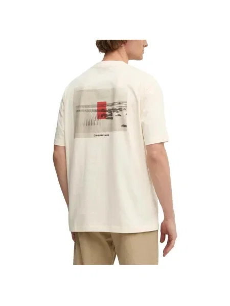 Tricou Calvin Klein Jeans alb