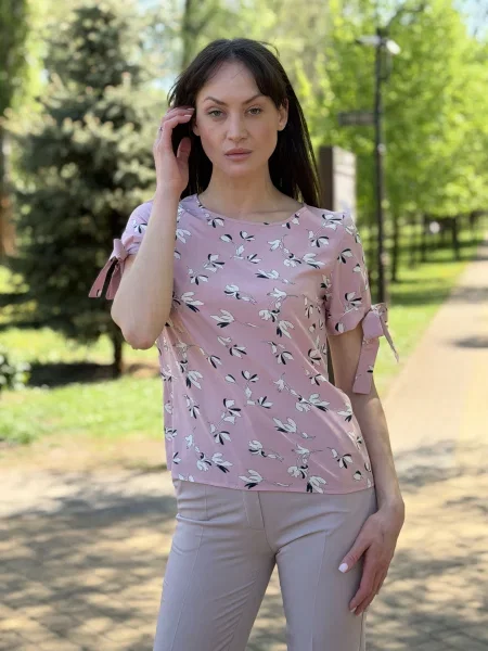 Блузка Cat Orange розовая