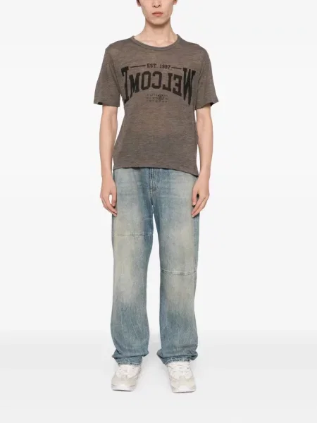 Tricou Mm6 Maison Margiela de lână maro