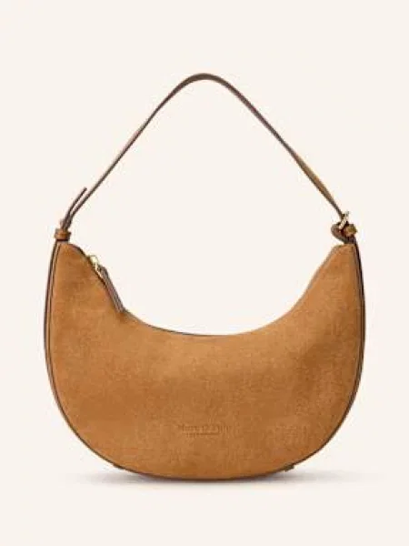 Torba z uchwytami z naturalnej skóry bydlęcej Marc O'polo brązowa