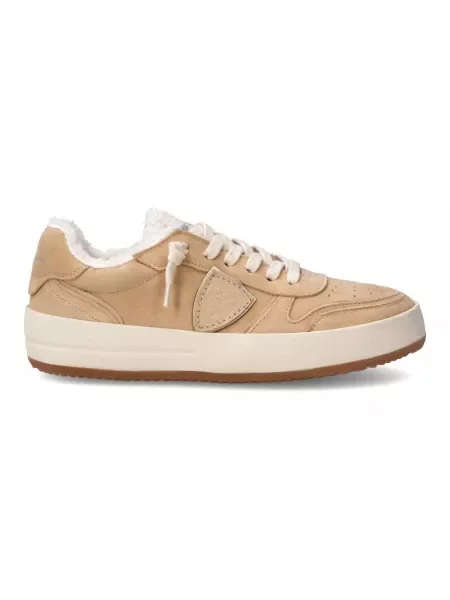 Sneakersy Philippe Model skórzane beżowe