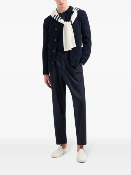 Siuvinėtas marškinėliai Giorgio Armani mėlyna