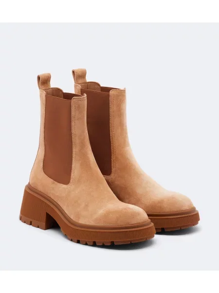 Botine chelsea Jimmy Choo din piele de căprioară maro