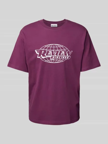 T-shirt o kroju regular fit z okrągłym dekoltem Review