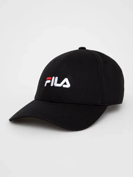 Шапка Fila с апликация черно