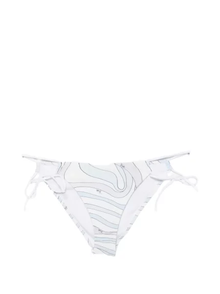 Bikini Pucci cu imagine cu legături alb
