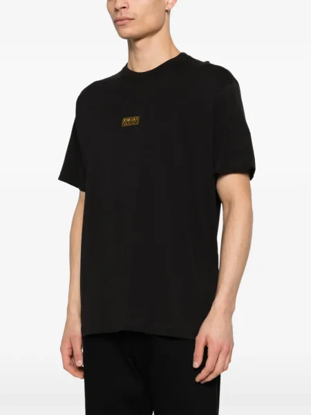 Tricou Versace Jeans Couture cu autograf negru