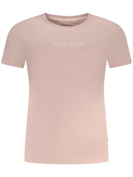 Kratek majica Guess Jeans roza