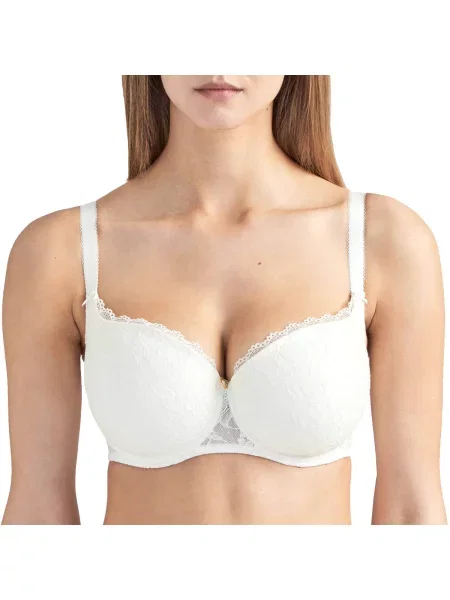 Кружевной бюстгальтер на широких бретелях чорний