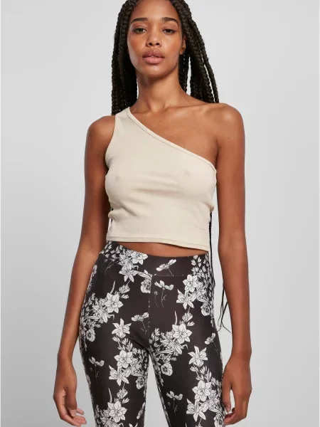 Asymetrický top Uc Curvy béžový