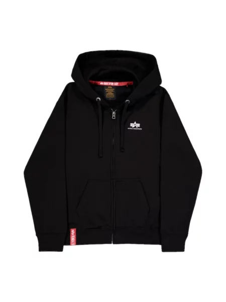 Bluza rozpinana Alpha Industries czarna