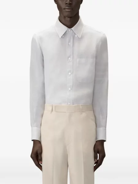 Cămașă Thom Browne de in gri