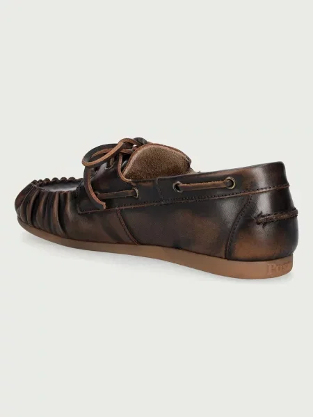 Posa мокасини шкіряні Boat Loafer Wrinkle