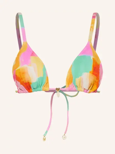 Watercult Trójkątny Stanik Bikini Empowered Play rosa żółte
