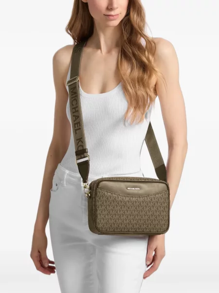Geantă Michael Kors cu autograf maro