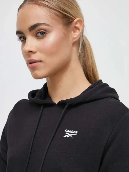 Pulover Reebok s kapuco črna
