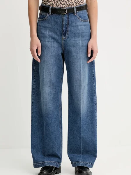 MUNTHE jeans POWELL high waist albastru