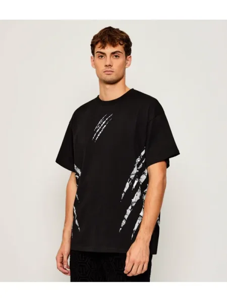 Plein Sport Tricou body Lines negru