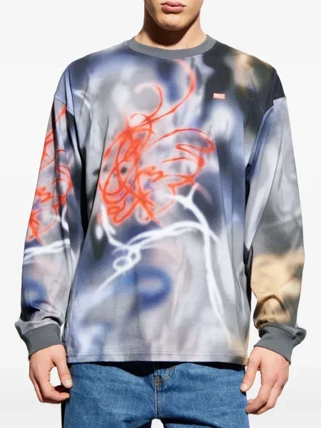 Tricou mânecă lungă Diesel gri