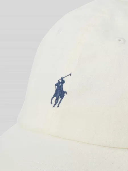 Polo Ralph Lauren czapka z daszkiem beżowy gładka biała