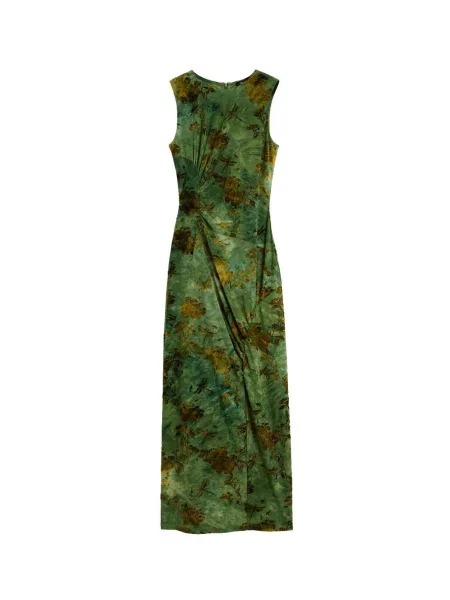 Desigual Rochie maro închis verde / verde închis galben