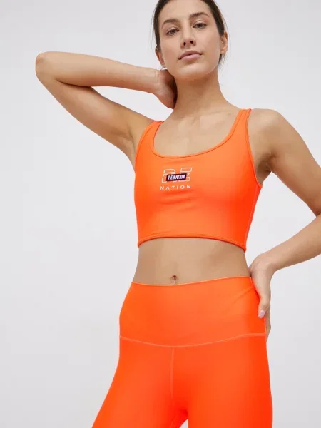 P.E Nation Sportovní podprsenka oranžová