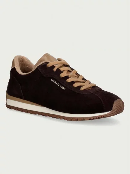 MICHAEL Michael Kors Rhodes Trainer sneakers pentru femei din piele întoarsă maro