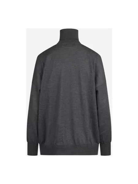Sweter z golfem Jucca wełniany szary
