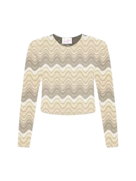 Sweter Mc2 Saint Barth beżowy