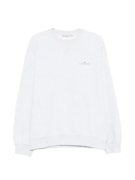 Hanorac Carhartt Wip cu autograf gri
