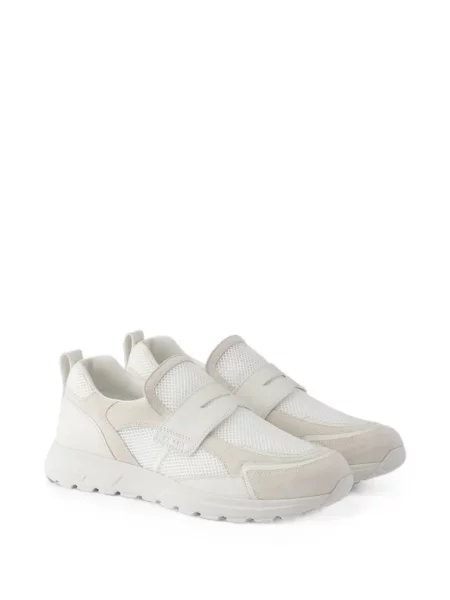 Pantofi loafer Prada din piele alb