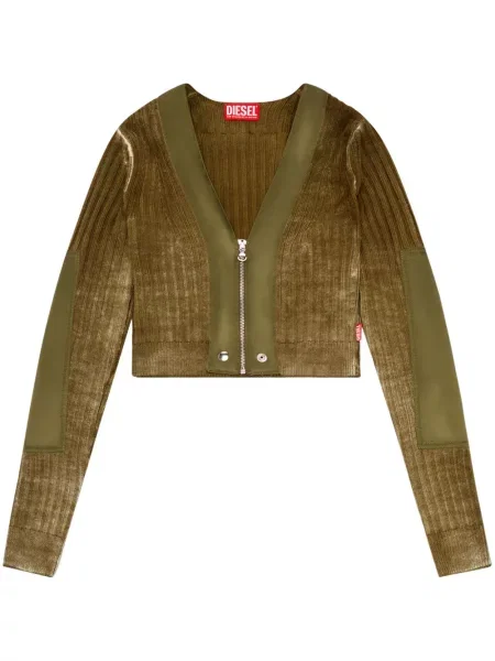 Decupat cardigan Diesel verde