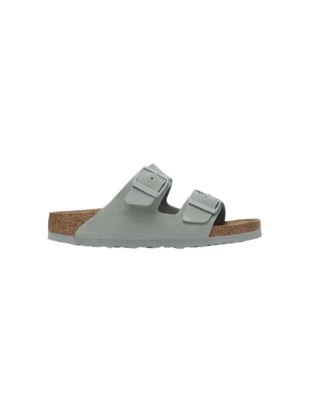 Pantofi Birkenstock din piele de căprioară gri