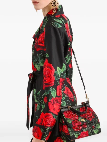 Τσάντα shopper Dolce & Gabbana με σχέδιο μαύρο