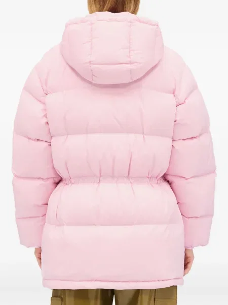Palton Msgm cu glugă roz