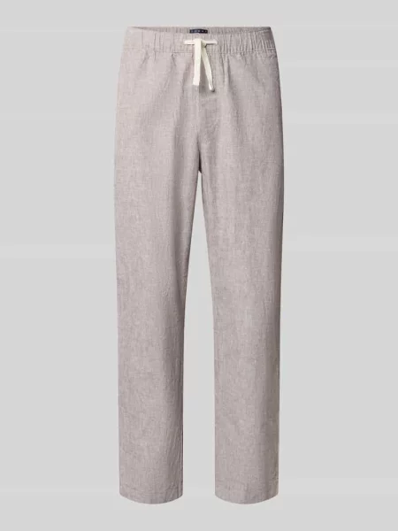 Spodnie o kroju regular fit o szerokości z mieszanki lnu i bawełny Tommy Jeans