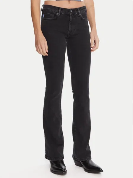 HUGO Blugi Getti_B Flare Fit negru