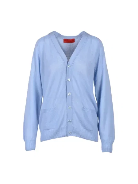 Kardigan Wild Cashmere z kaszmiru niebieski
