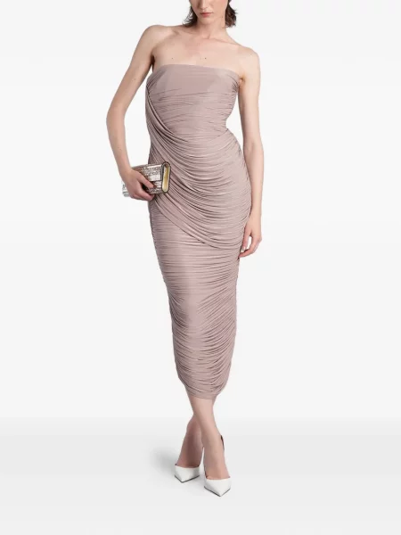 Rochie midi Alex Perry fără bretele roz