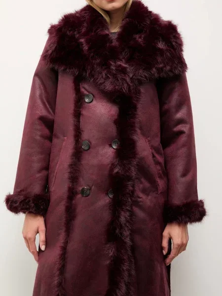 Двосторонній плащ Answear.LAB бордовий