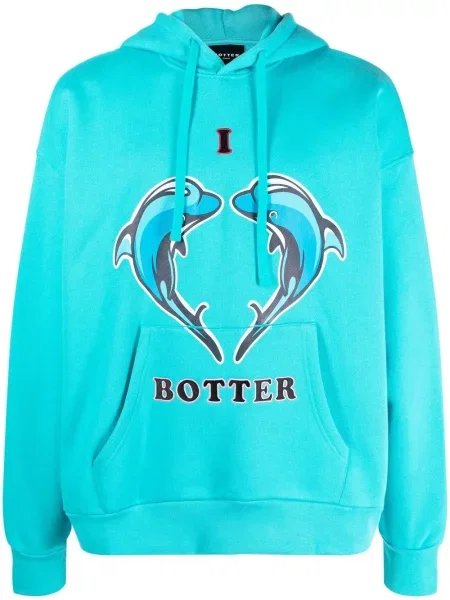 Hoodie Botter με σχέδιο μπλε