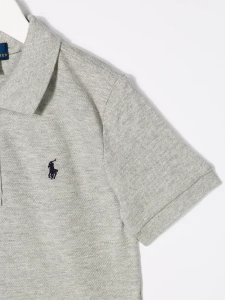Koszulka polo dziecięca Polo Ralph Lauren szara