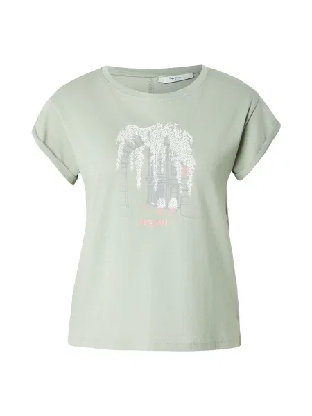 Pepe Jeans Majica siva / pastelno zelena / roza bela