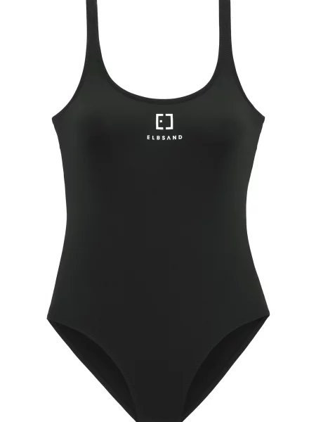 Elbsand Costum de baie întreg negru alb