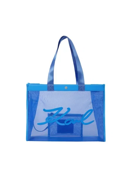 Karl Lagerfeld torebka tote K/SIGNATURE niebieska