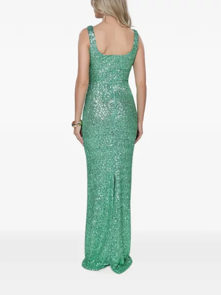 Rochie Roserry cu paiete verde