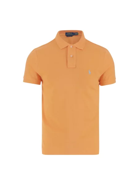 Koszulka polo Polo Ralph Lauren z logo pomarańczowa