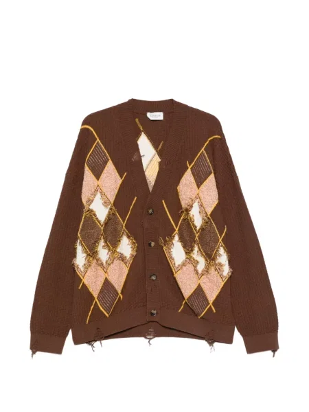 Жилетка Laneus с ресни кафяво