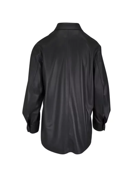 Geanta de piele Akris negru